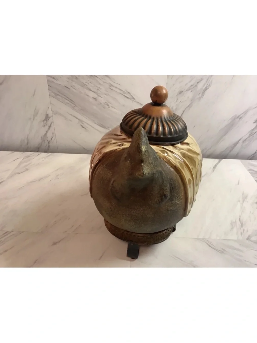 Pier 1 Imports ceramic Chicken Rooster 10 inches